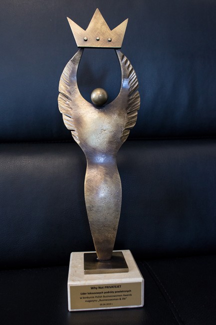 Nagroda za markę Why Not PRIVATEJET na Polish Businesswomen Awards Nagroda za markę Why Not PRIVATEJET na Polish Businesswomen Awards
